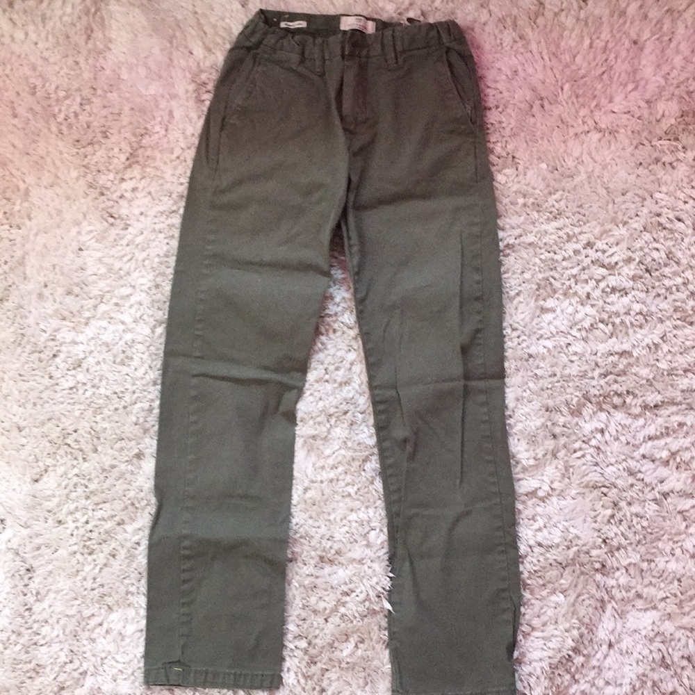 Dark Green Boys Scotch and Soda Khaki Pants
